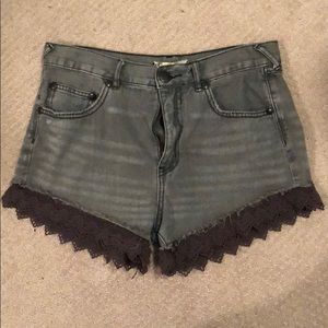 Free people denim shorts